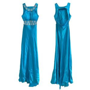Women's Prom Halter Collar Neckline Formal Dress Size 2